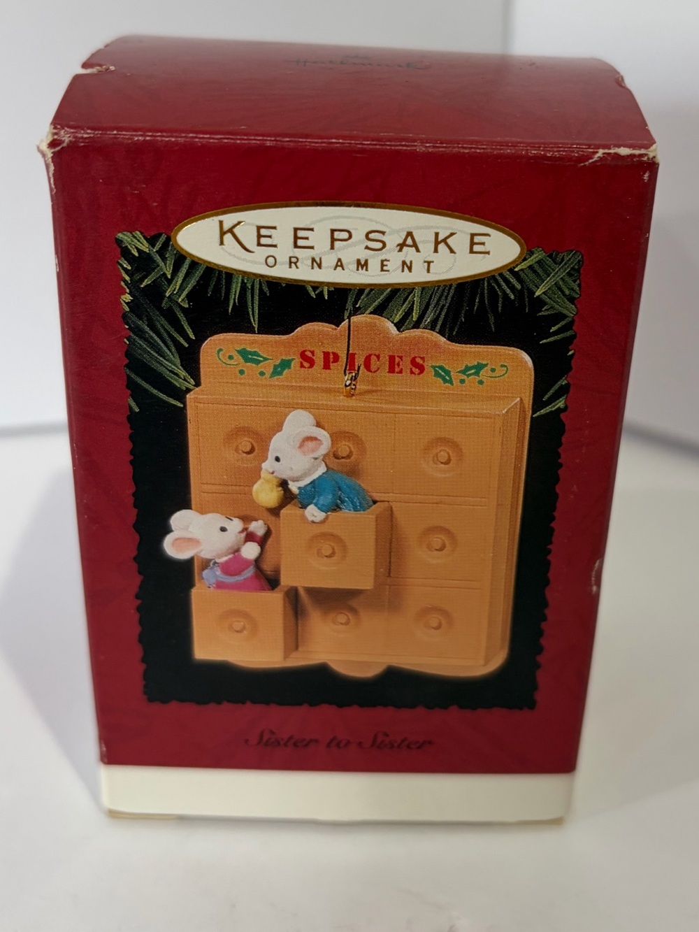 Vintage 1995 Hallmark Keepsake Sister To Sister Ornament